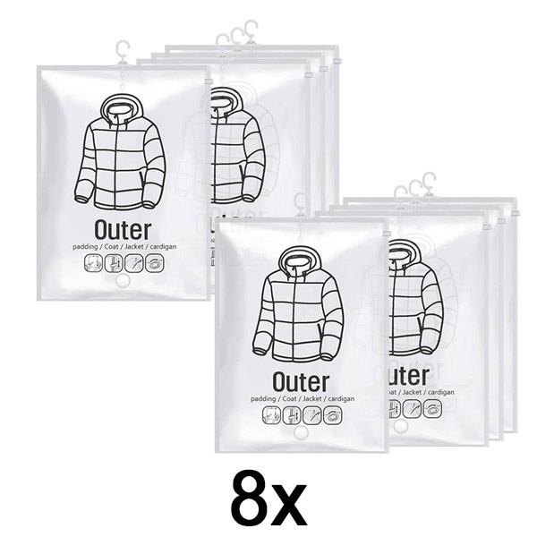2x Κρεμαστές σακούλες αποθήκευσης κενού (4 τεμάχια) | VACUHANG