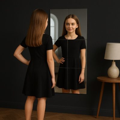 Αυτοκόλλητοι καθρέφτες με ευκρίνεια HD (4τμχ, 30x30εκ) | MIRRAZE